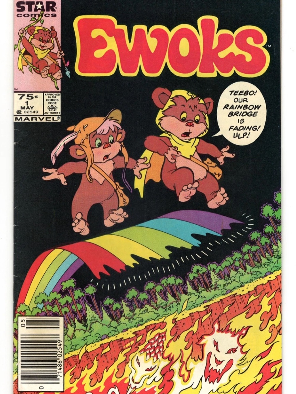 1985 Star Wars 1Ewoks #1 Marvel / Star Comics  Book